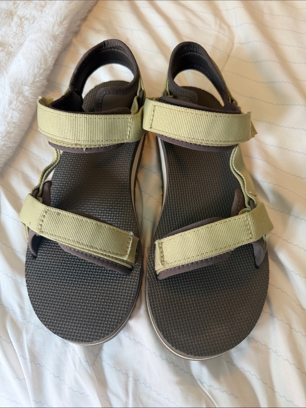Teva Olive Green and Brown Sport Sandals size 10